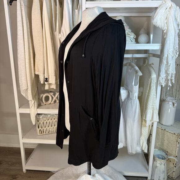 Simply Noelle Plus sz. 2XL black jacket, sleek lightweight layering #4435 - Picture 2 of 10